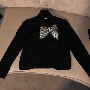 Alice and Olivia Embellished Bow Brow Jacket